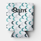 青い瑪瑙のクレセント 缶クーラー (正面)