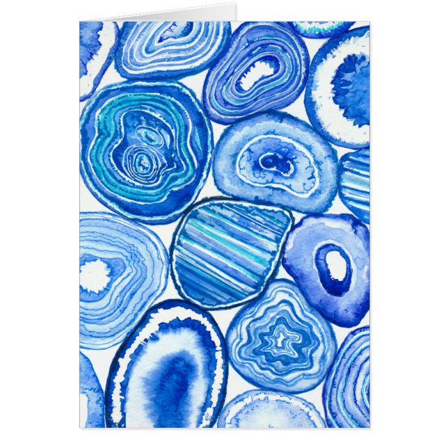 青い瑪瑙のスライス (正面)