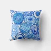 青い瑪瑙のスライス クッション (裏面)