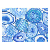 青い瑪瑙のスライス テーブルクロス (正面(横))