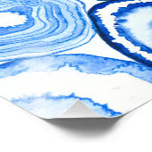 青い瑪瑙のスライス フォトプリント            (角)