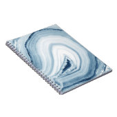 青い瑪瑙のデザイン ノートブック (右側)