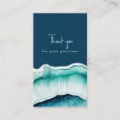 青い瑪瑙の効果を購入していただき、ありがとうございます エンクロージャーカード (正面)