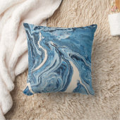 青い瑪瑙の枕 クッション (ブランケット)