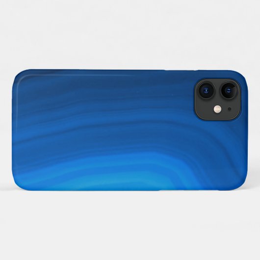 青い瑪瑙の石 Case-Mate iPhoneケース (裏面(横))