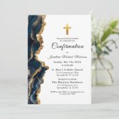 青い瑪瑙の金ゴールドの確認 招待状 (スタンド正面)