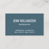 青い瑪瑙のgeodeのモダンな水の名刺の金ゴールド 名刺 (裏面)