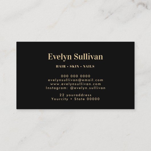 青い瑪瑙ロゴの名刺 名刺 (裏面)