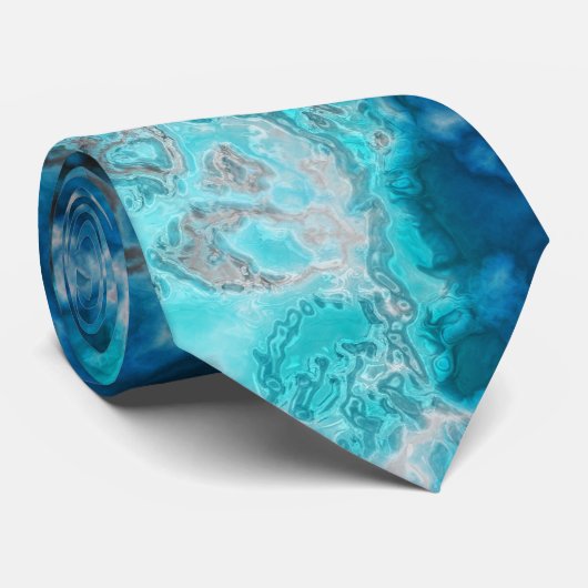 青い瑪瑙1 ネクタイ (ロール)