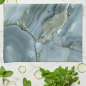 青い瑪瑙 キッチンタオル (折り畳み)