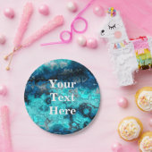 青い瑪瑙 ペーパープレート (パーティー)