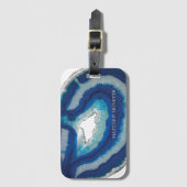 青い瑪瑙 ラゲッジタグ (正面縦)