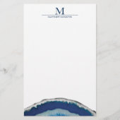 青い瑪瑙 便箋 (正面)