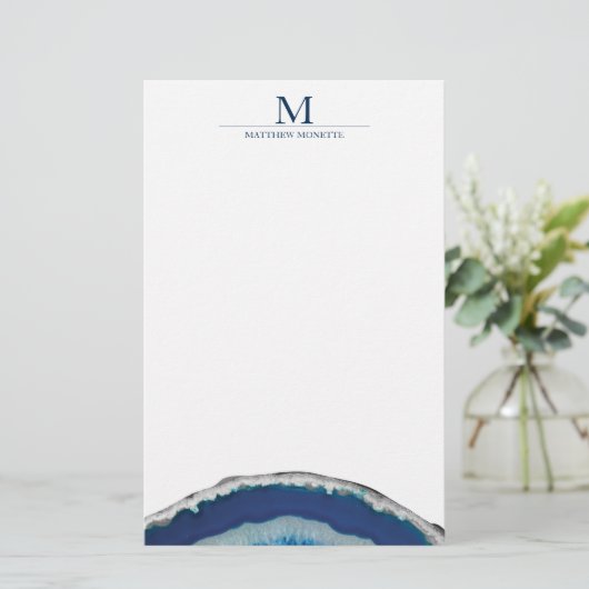 青い瑪瑙 便箋 (スタンド正面)