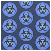 青い生物学的災害［有害物質］記号 ファブリック (クローズアップ)