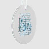 青い甥の言葉 オーナメント (正面)