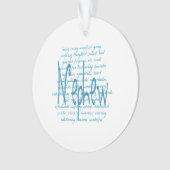 青い甥の言葉 オーナメント (正面)