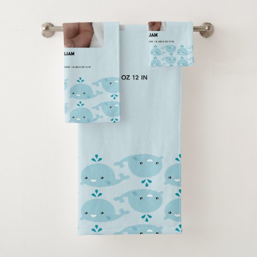 青い男の赤ちゃん名誕生日付統計 |フォトベビー バスタオルセット (インサイチュ)
