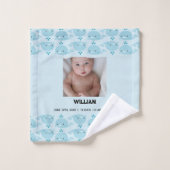 青い男の赤ちゃん名誕生日付統計 |フォトベビー バスタオルセット (ウォッシュタオル)