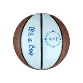 青い男の赤ちゃん蝶と花のジェンダーが明らかにする ミニバスケットボール (縦)