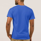 青い男のTシャ王室のツ Tシャツ (裏面)