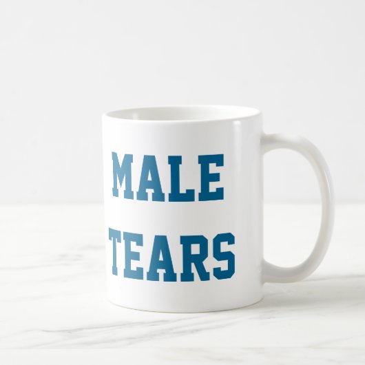 青い男性はMisandryの皮肉なターコイズを引き裂きます コーヒーマグカップ (右)