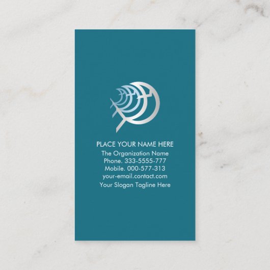 青い発光水魚魚 名刺 (裏面)