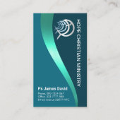 青い発光水魚魚 名刺 (正面)