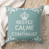 青い白いオリーブフランスのブのブ保ラン運コムオンオン クッション (ブランケット)