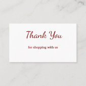 青い白いクラシック感謝していあなた名刺 名刺 (正面)