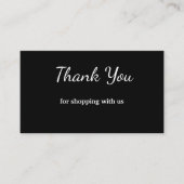 青い白いクラシック感謝していあなた名刺 名刺 (正面)