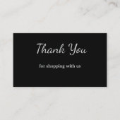 青い白いクラシック感謝していあなた名刺 名刺 (正面)