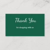 青い白いクラシック感謝していあなた名刺 名刺 (正面)