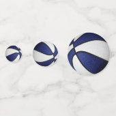 青い白いチームカラーバスケットボールパーティー コンフェッティ (正面)