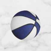 青い白いチームカラーバスケットボールパーティー コンフェッティ (スモール正面)