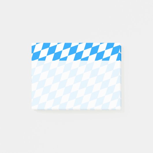 青い白いハート ポストイット (正面)