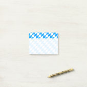 青い白いハート ポストイット (デスク上)