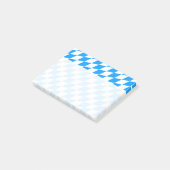 青い白いハート ポストイット (アングル)