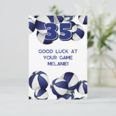 青い白いバスケットボールの試合の幸運 カード (スタンド正面)