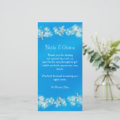 青い白いビーチの結婚ヒトデ サンキューカード (スタンド正面)