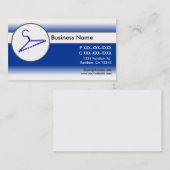 青い白いフェード服のハンガーの名刺 名刺 (正面/裏面)