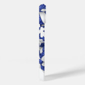 青い白いボモノグラムのレーボガーリーボール模様 Case-Mate iPhoneケース (裏面 / 右)