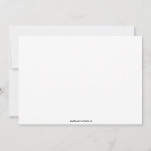 青い白い十字宗教ストライプの写真カード サンキューカード (裏面)