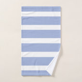 青い白い夏の沿岸のストライプ バスタオルセット (ハンドタオル)