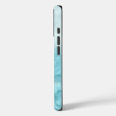 青い白い大理石効果（すべての電話） Case-Mate iPhoneケース (裏面 / 左)