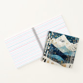 青い白い山々 ノートブック (内部)