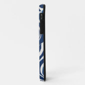 青い白い旋回パターン06 Case-Mate iPhoneケース (裏面/左)