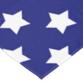 青い白い星模様の装飾 テーブルクロス (アングル)