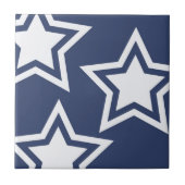 青い白い星 タイル (正面)