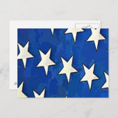 青い白い星 ポストカード (正面/裏面)